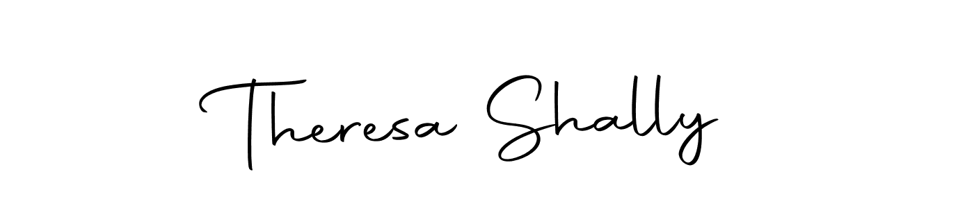 Theresa Shally stylish signature style. Best Handwritten Sign (Autography-DOLnW) for my name. Handwritten Signature Collection Ideas for my name Theresa Shally. Theresa Shally signature style 10 images and pictures png