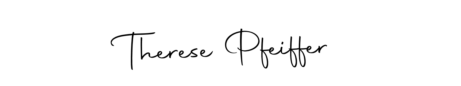 Design your own signature with our free online signature maker. With this signature software, you can create a handwritten (Autography-DOLnW) signature for name Therese Pfeiffer. Therese Pfeiffer signature style 10 images and pictures png