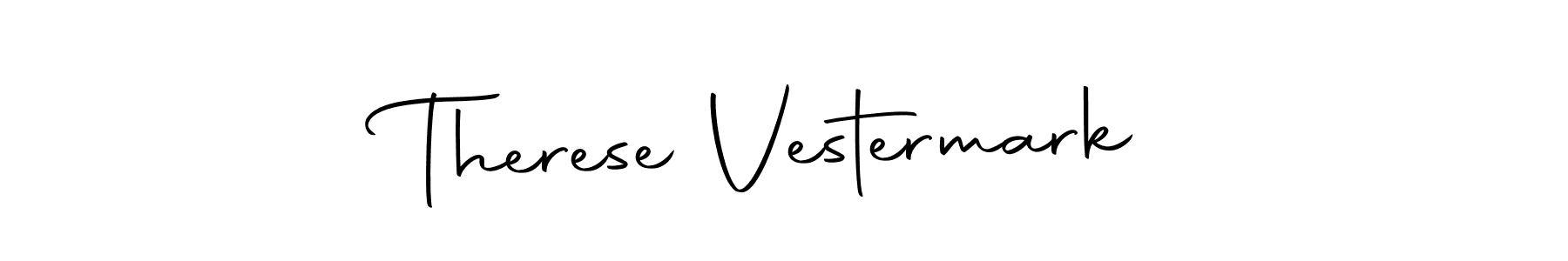 This is the best signature style for the Therese Vestermark name. Also you like these signature font (Autography-DOLnW). Mix name signature. Therese Vestermark signature style 10 images and pictures png