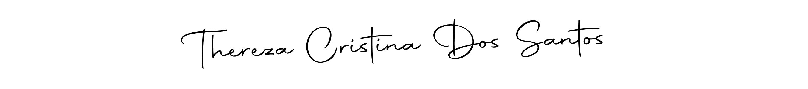 It looks lik you need a new signature style for name Thereza Cristina Dos Santos. Design unique handwritten (Autography-DOLnW) signature with our free signature maker in just a few clicks. Thereza Cristina Dos Santos signature style 10 images and pictures png