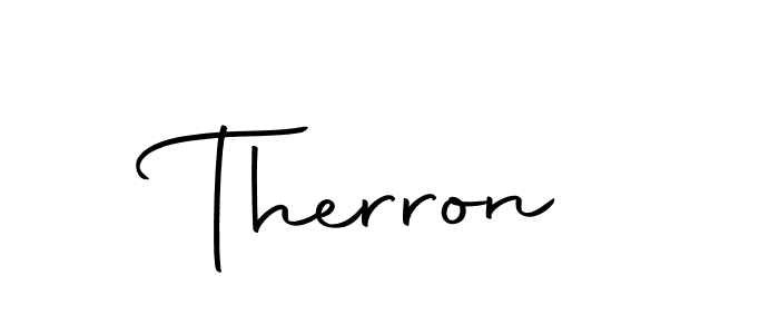 Create a beautiful signature design for name Therron. With this signature (Autography-DOLnW) fonts, you can make a handwritten signature for free. Therron signature style 10 images and pictures png