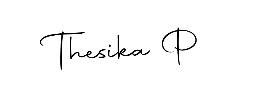 Make a beautiful signature design for name Thesika P. Use this online signature maker to create a handwritten signature for free. Thesika P signature style 10 images and pictures png