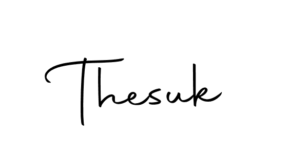 How to make Thesuk signature? Autography-DOLnW is a professional autograph style. Create handwritten signature for Thesuk name. Thesuk signature style 10 images and pictures png