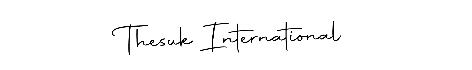 Thesuk International stylish signature style. Best Handwritten Sign (Autography-DOLnW) for my name. Handwritten Signature Collection Ideas for my name Thesuk International. Thesuk International signature style 10 images and pictures png