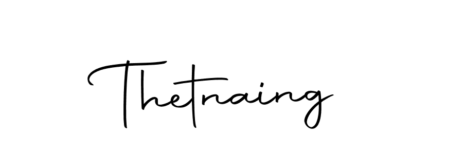 Use a signature maker to create a handwritten signature online. With this signature software, you can design (Autography-DOLnW) your own signature for name Thetnaing. Thetnaing signature style 10 images and pictures png