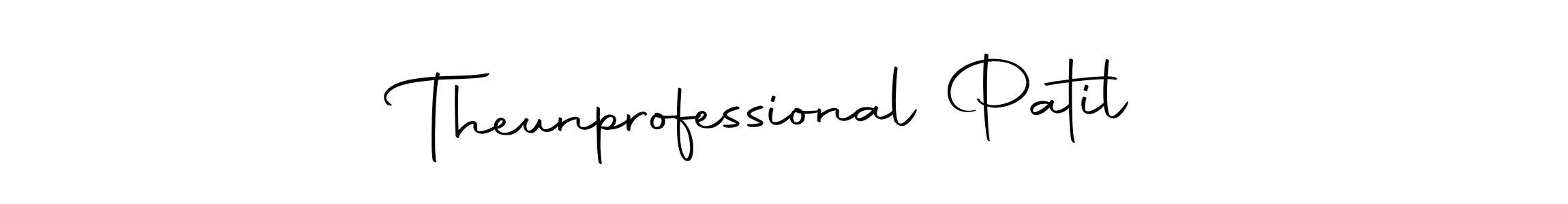 Theunprofessional Patil stylish signature style. Best Handwritten Sign (Autography-DOLnW) for my name. Handwritten Signature Collection Ideas for my name Theunprofessional Patil. Theunprofessional Patil signature style 10 images and pictures png