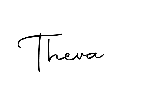 Use a signature maker to create a handwritten signature online. With this signature software, you can design (Autography-DOLnW) your own signature for name Theva. Theva signature style 10 images and pictures png