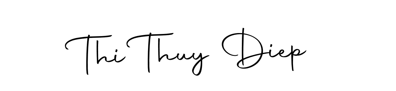 Create a beautiful signature design for name Thi Thuy Diep. With this signature (Autography-DOLnW) fonts, you can make a handwritten signature for free. Thi Thuy Diep signature style 10 images and pictures png