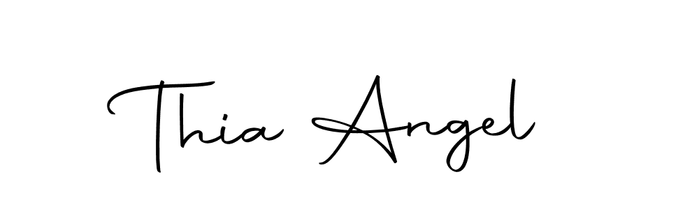 Create a beautiful signature design for name Thia Angel. With this signature (Autography-DOLnW) fonts, you can make a handwritten signature for free. Thia Angel signature style 10 images and pictures png