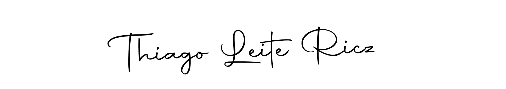 Also we have Thiago Leite Ricz name is the best signature style. Create professional handwritten signature collection using Autography-DOLnW autograph style. Thiago Leite Ricz signature style 10 images and pictures png