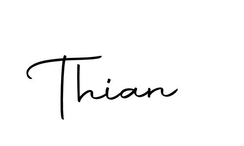 Design your own signature with our free online signature maker. With this signature software, you can create a handwritten (Autography-DOLnW) signature for name Thian. Thian signature style 10 images and pictures png