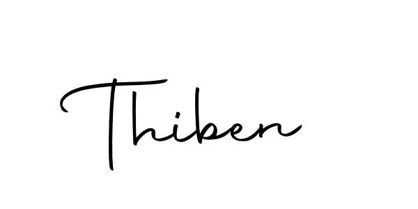Use a signature maker to create a handwritten signature online. With this signature software, you can design (Autography-DOLnW) your own signature for name Thiben. Thiben signature style 10 images and pictures png