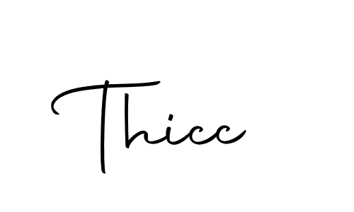 Create a beautiful signature design for name Thicc. With this signature (Autography-DOLnW) fonts, you can make a handwritten signature for free. Thicc signature style 10 images and pictures png