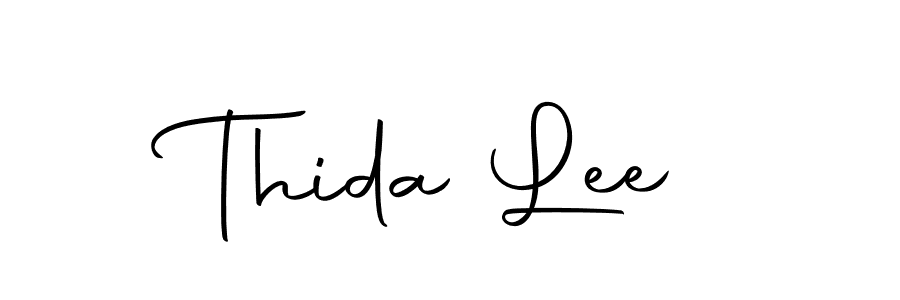 Design your own signature with our free online signature maker. With this signature software, you can create a handwritten (Autography-DOLnW) signature for name Thida Lee. Thida Lee signature style 10 images and pictures png