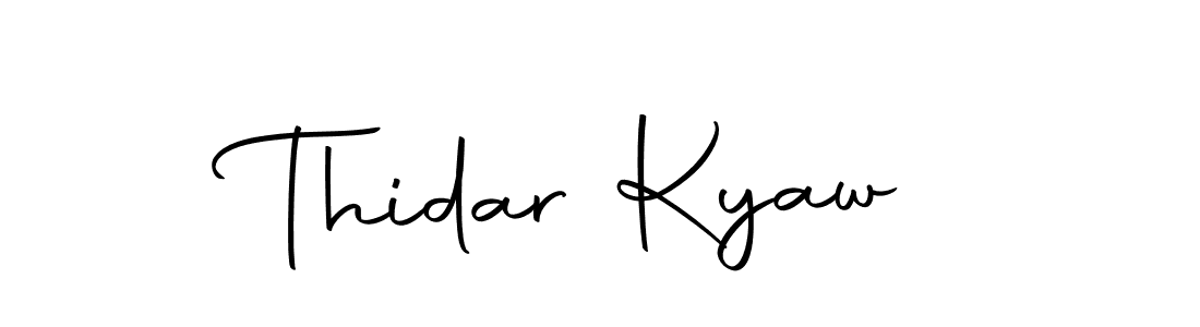 Make a beautiful signature design for name Thidar Kyaw. Use this online signature maker to create a handwritten signature for free. Thidar Kyaw signature style 10 images and pictures png