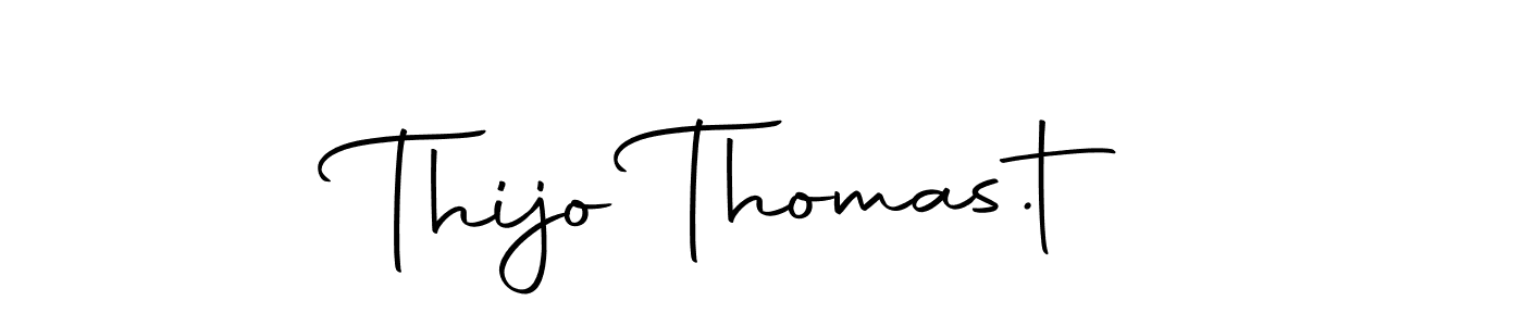 How to make Thijo Thomas.t name signature. Use Autography-DOLnW style for creating short signs online. This is the latest handwritten sign. Thijo Thomas.t signature style 10 images and pictures png