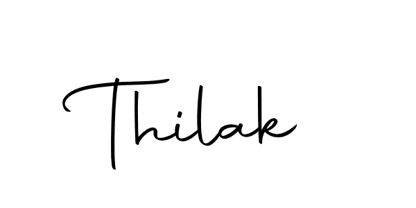 You should practise on your own different ways (Autography-DOLnW) to write your name (Thilak) in signature. don't let someone else do it for you. Thilak signature style 10 images and pictures png