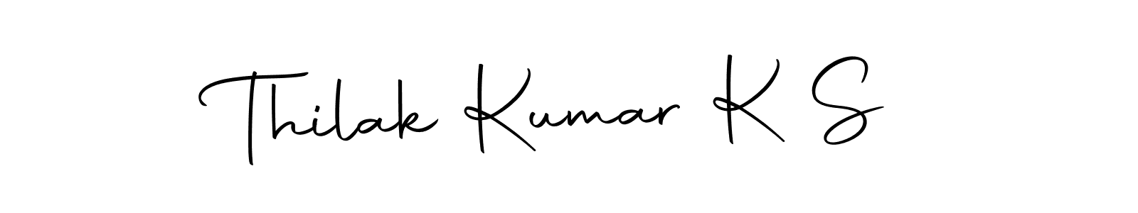 Also we have Thilak Kumar K S name is the best signature style. Create professional handwritten signature collection using Autography-DOLnW autograph style. Thilak Kumar K S signature style 10 images and pictures png