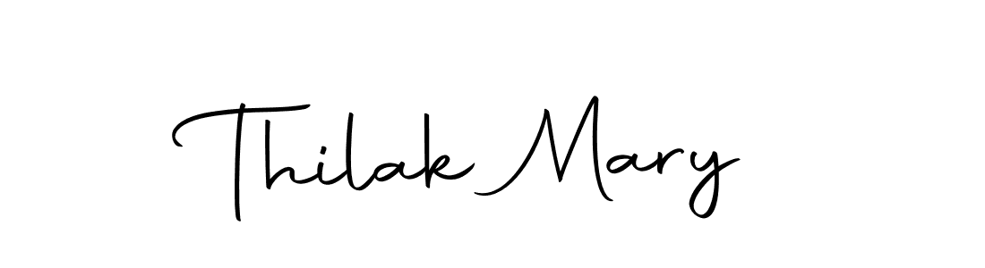 Design your own signature with our free online signature maker. With this signature software, you can create a handwritten (Autography-DOLnW) signature for name Thilak Mary. Thilak Mary signature style 10 images and pictures png