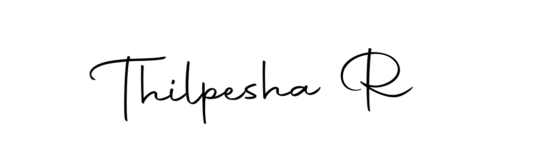 This is the best signature style for the Thilpesha R name. Also you like these signature font (Autography-DOLnW). Mix name signature. Thilpesha R signature style 10 images and pictures png