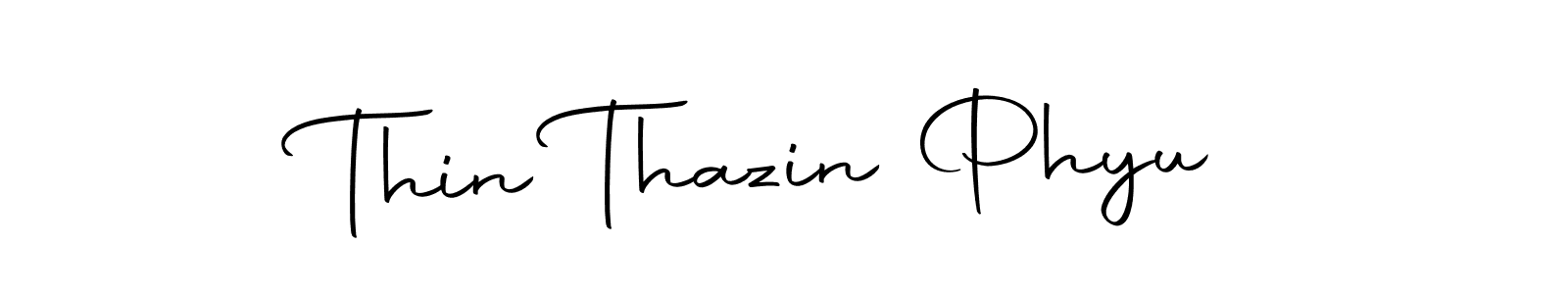 Design your own signature with our free online signature maker. With this signature software, you can create a handwritten (Autography-DOLnW) signature for name Thin Thazin Phyu. Thin Thazin Phyu signature style 10 images and pictures png