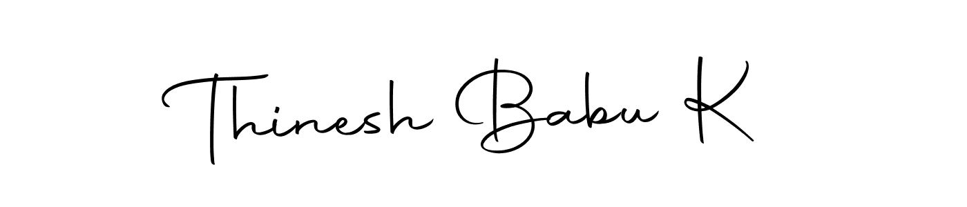 You should practise on your own different ways (Autography-DOLnW) to write your name (Thinesh Babu K) in signature. don't let someone else do it for you. Thinesh Babu K signature style 10 images and pictures png
