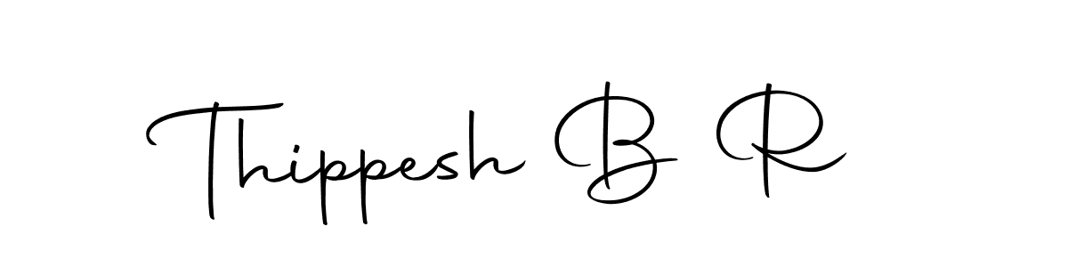 Create a beautiful signature design for name Thippesh B R. With this signature (Autography-DOLnW) fonts, you can make a handwritten signature for free. Thippesh B R signature style 10 images and pictures png