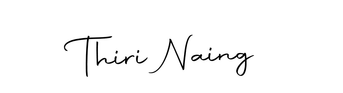 Design your own signature with our free online signature maker. With this signature software, you can create a handwritten (Autography-DOLnW) signature for name Thiri Naing. Thiri Naing signature style 10 images and pictures png