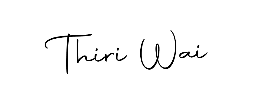 The best way (Autography-DOLnW) to make a short signature is to pick only two or three words in your name. The name Thiri Wai include a total of six letters. For converting this name. Thiri Wai signature style 10 images and pictures png