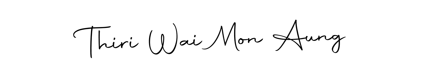 Design your own signature with our free online signature maker. With this signature software, you can create a handwritten (Autography-DOLnW) signature for name Thiri Wai Mon Aung. Thiri Wai Mon Aung signature style 10 images and pictures png