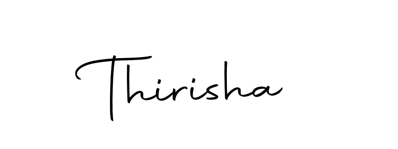 Design your own signature with our free online signature maker. With this signature software, you can create a handwritten (Autography-DOLnW) signature for name Thirisha. Thirisha signature style 10 images and pictures png