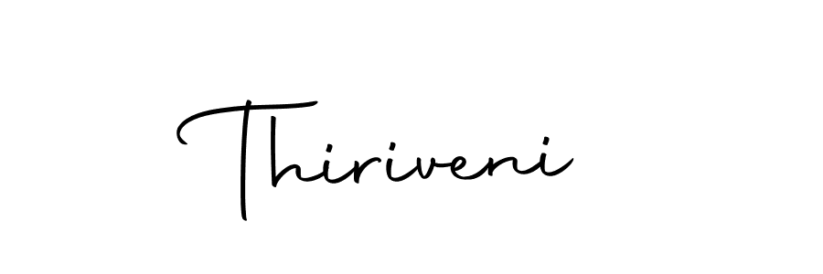 How to make Thiriveni signature? Autography-DOLnW is a professional autograph style. Create handwritten signature for Thiriveni name. Thiriveni signature style 10 images and pictures png