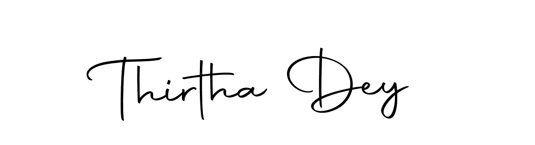 Make a beautiful signature design for name Thirtha Dey. With this signature (Autography-DOLnW) style, you can create a handwritten signature for free. Thirtha Dey signature style 10 images and pictures png