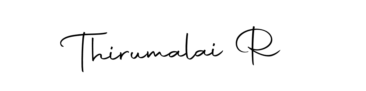 The best way (Autography-DOLnW) to make a short signature is to pick only two or three words in your name. The name Thirumalai R include a total of six letters. For converting this name. Thirumalai R signature style 10 images and pictures png