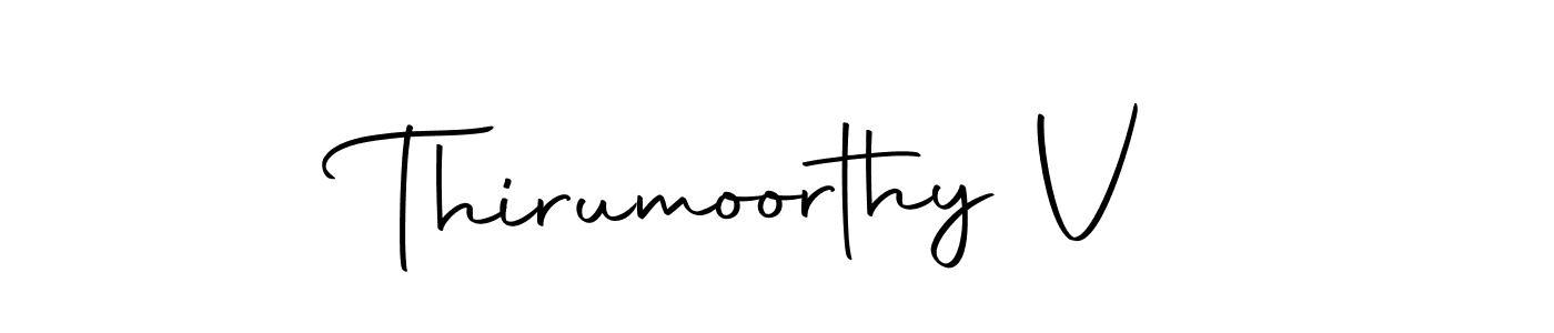 You can use this online signature creator to create a handwritten signature for the name Thirumoorthy V. This is the best online autograph maker. Thirumoorthy V signature style 10 images and pictures png