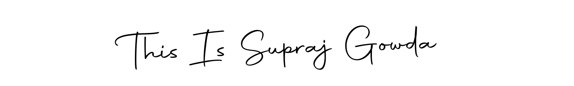 Create a beautiful signature design for name This Is Supraj Gowda. With this signature (Autography-DOLnW) fonts, you can make a handwritten signature for free. This Is Supraj Gowda signature style 10 images and pictures png