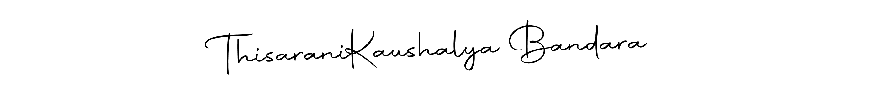 You should practise on your own different ways (Autography-DOLnW) to write your name (Thisarani  Kaushalya Bandara) in signature. don't let someone else do it for you. Thisarani  Kaushalya Bandara signature style 10 images and pictures png