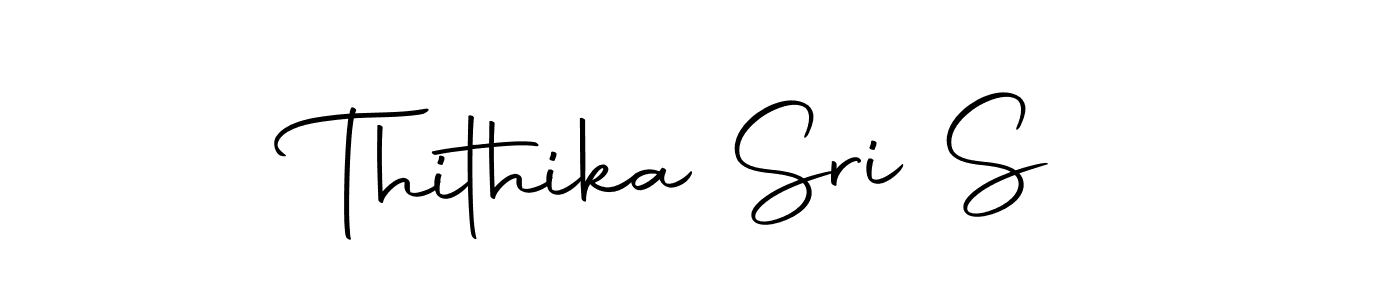 Create a beautiful signature design for name Thithika Sri S. With this signature (Autography-DOLnW) fonts, you can make a handwritten signature for free. Thithika Sri S signature style 10 images and pictures png