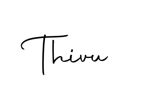 Thivu stylish signature style. Best Handwritten Sign (Autography-DOLnW) for my name. Handwritten Signature Collection Ideas for my name Thivu. Thivu signature style 10 images and pictures png