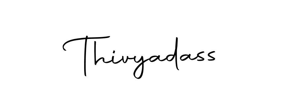 Create a beautiful signature design for name Thivyadass. With this signature (Autography-DOLnW) fonts, you can make a handwritten signature for free. Thivyadass signature style 10 images and pictures png