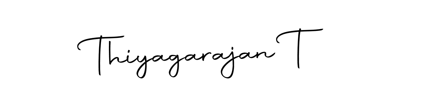 How to make Thiyagarajan T signature? Autography-DOLnW is a professional autograph style. Create handwritten signature for Thiyagarajan T name. Thiyagarajan T signature style 10 images and pictures png