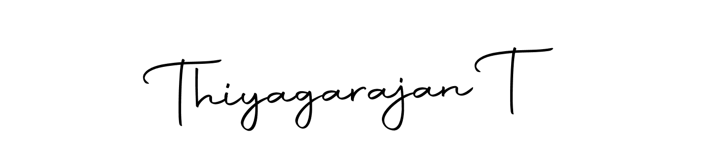 Use a signature maker to create a handwritten signature online. With this signature software, you can design (Autography-DOLnW) your own signature for name Thiyagarajan T. Thiyagarajan T signature style 10 images and pictures png