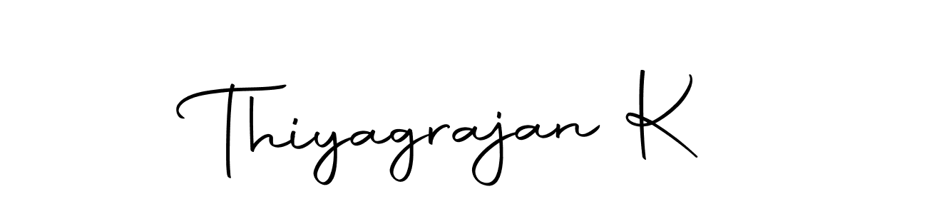 Autography-DOLnW is a professional signature style that is perfect for those who want to add a touch of class to their signature. It is also a great choice for those who want to make their signature more unique. Get Thiyagrajan K name to fancy signature for free. Thiyagrajan K signature style 10 images and pictures png
