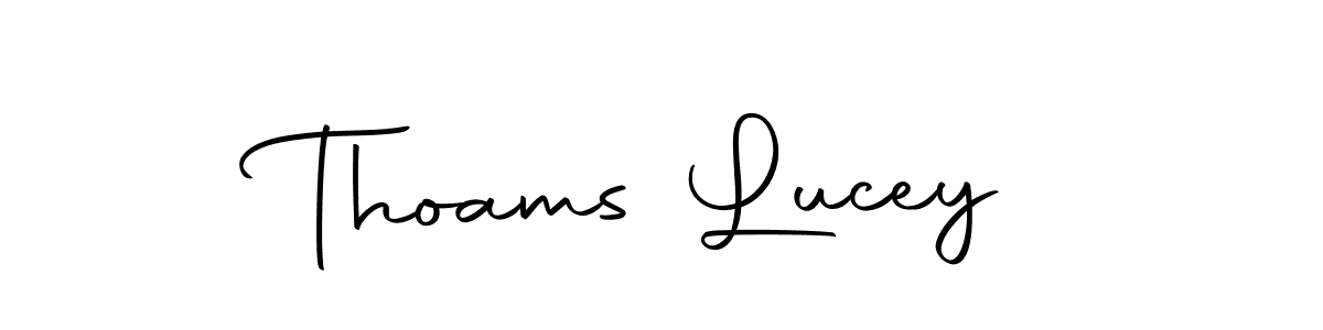 Thoams Lucey stylish signature style. Best Handwritten Sign (Autography-DOLnW) for my name. Handwritten Signature Collection Ideas for my name Thoams Lucey. Thoams Lucey signature style 10 images and pictures png