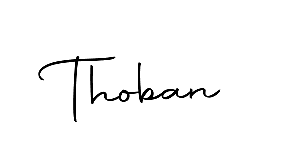 Create a beautiful signature design for name Thoban. With this signature (Autography-DOLnW) fonts, you can make a handwritten signature for free. Thoban signature style 10 images and pictures png