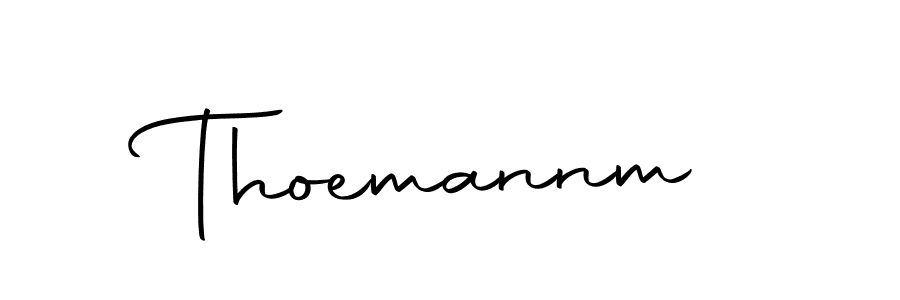 The best way (Autography-DOLnW) to make a short signature is to pick only two or three words in your name. The name Thoemannm include a total of six letters. For converting this name. Thoemannm signature style 10 images and pictures png