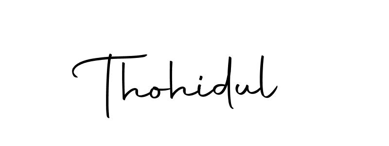 You should practise on your own different ways (Autography-DOLnW) to write your name (Thohidul) in signature. don't let someone else do it for you. Thohidul signature style 10 images and pictures png