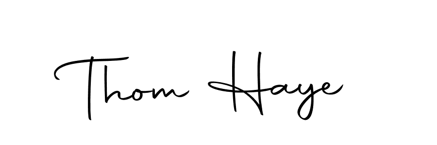 Design your own signature with our free online signature maker. With this signature software, you can create a handwritten (Autography-DOLnW) signature for name Thom Haye. Thom Haye signature style 10 images and pictures png