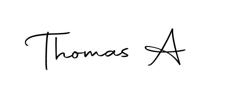Design your own signature with our free online signature maker. With this signature software, you can create a handwritten (Autography-DOLnW) signature for name Thomas A. Thomas A signature style 10 images and pictures png