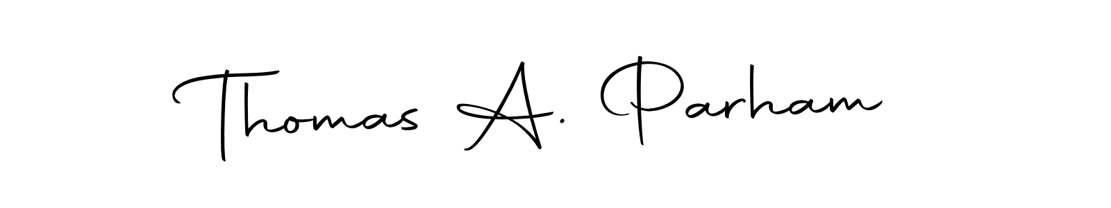 Use a signature maker to create a handwritten signature online. With this signature software, you can design (Autography-DOLnW) your own signature for name Thomas A. Parham. Thomas A. Parham signature style 10 images and pictures png